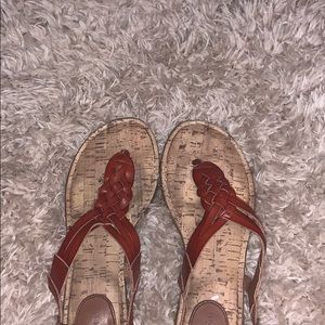 Summer rust-colored sandals 🌼🌞